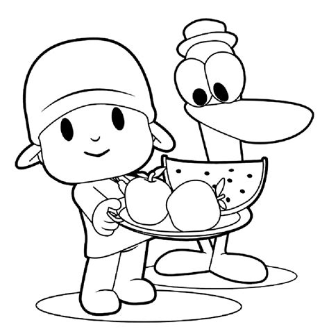 dibujos para colorear pocoyo|dibujos infantiles para iluminar.